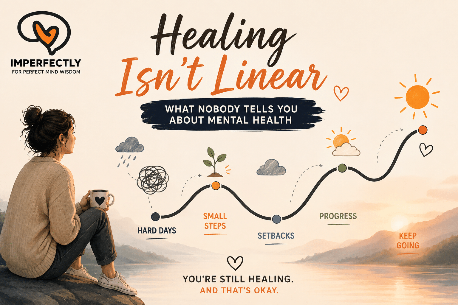 You are currently viewing Healing Isn’t Linear: What Nobody Tells You About Mental Health